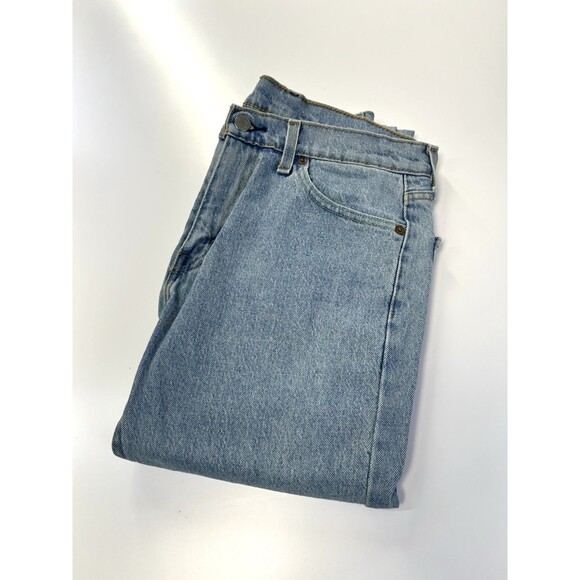 Levi's 505 Mens Regular Blue Jeans 30x30 Light Wash - Picture 13 of 13